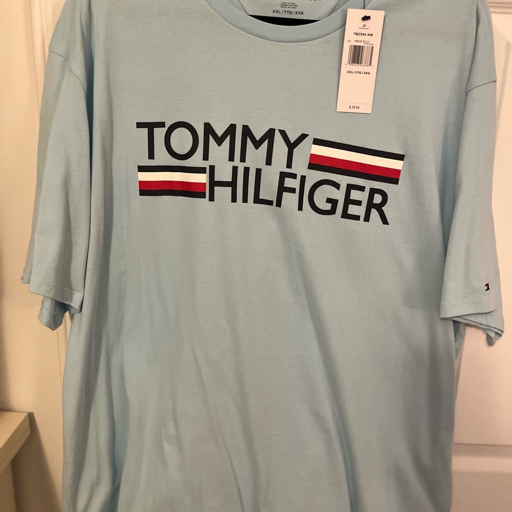 Tommy Hilfiger Sky Blue Men's Tee
